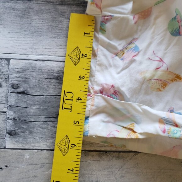Vintage Talbots 2 PC Nightshirt and Shorts PJ's Pastel Hat Pattern - Size L - Picture 8 of 8